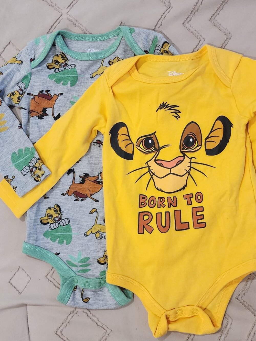 Disney Baby Lion King Long Sleeve Onesies - Set of 5! - Size 18M